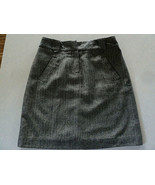 Vintage Carole Little womens Mini skirt sz 6 Wool Blend Herringbone with... - $33.83 CAD