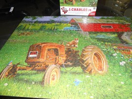 J. Charles 550 pc. complete puzzle w/ poster Covered Bridge and Tractor ... - £7.58 GBP