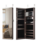 43.5 Inch Jewelry Mirror Cabinet with Full-length Mirror and Adjustable ... - $189.20 CAD