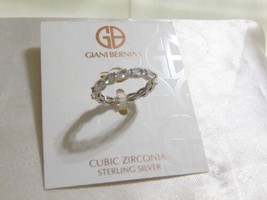 Giani Bernini size 7 Cubic Zirconia Oval Eternity Band L637 $110 - £36.82 GBP