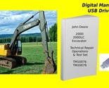 John Deere 200D and 200DLC Excavator Technical &amp; Test Manual Set See Des... - $42.74