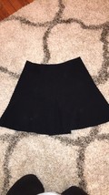 Theory Braswell Black Ribbed A-Line Mini Skirt NWT 6 Retail $235 - £38.45 GBP