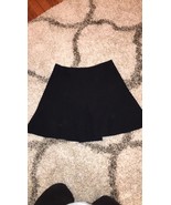 Theory Braswell Black Ribbed A-Line Mini Skirt NWT 6 Retail $235 - £38.22 GBP