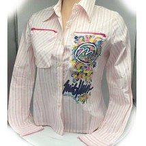 Women’s Miskeen Pink Striped Button Down Shirts - £74.54 GBP