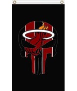 Miami Heat Team Black US Flag 3X5Ft Polyester Banner USA Digital Print - €17,06 EUR