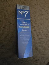 No7 LIFT &amp; LUMINATE TRIPLE ACTION SERUM - 1 Oz (YY37) - £13.55 GBP