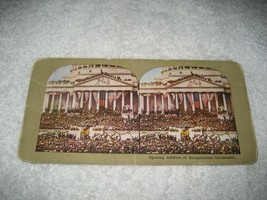Antique Stereoview card President Theodore Roosevelt Inauguration Ceremonies - £11.82 GBP