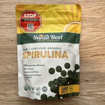 Spirulina Natural Super Greens Supplements 1000 Tablets 83 Servings NEW - £34.36 GBP
