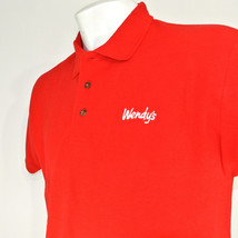 WENDY&#39;S Hamburgers Employee Uniform Polo Shirt Red Size XL NEW - £20.37 GBP