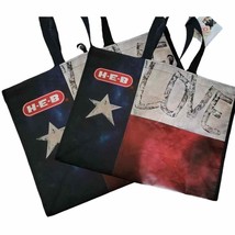 TEX-FEST Artist Series Reusable Shopping Bag Tote 13&quot;x18&quot; Lone Star (2 Pack) - £10.48 GBP
