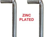 3/4" x 6" Heavy Duty J Bolt Lag Hinge Pin Fastener Zinc Plated (2pcs) - $26.95