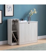 White Oak Wine Cabinet: 4 Bottle Display - $181.99