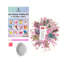 sinceroduct Gem Diamond Painting Kits for Kids, 12 paterns 2 sheets - $9.41