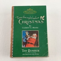 Hallmark Keepsake Twas The Night Before Christmas Ornament Tiny Reindeer 2001 - £15.53 GBP