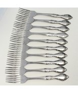 Hampton Court Dinner Forks 7 3/8&quot; Stainless Lot of 10 - $61.22 CAD