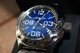 Russian Mechanical Automatic Wrist Watch VOSTOK AMPHIBIAN DIVER 100815 - $119.99