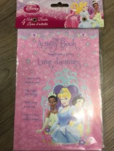 4x Disney Princess Activity Pad Book Party Favors Fun Puzzles Color NEW - £3.92 GBP