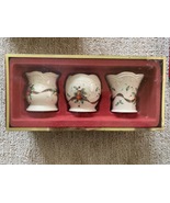 Lenox Holiday Tartan Votives Set/3 6435531 NIB Tartan Ribbon Holly Gold ... - £11.96 GBP