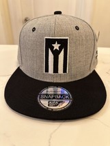 Gray Puerto Rico SnapBack cap Feature The Flag - £11.66 GBP