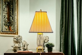 Waterford Finn Versailles Crystal Table Lamp w/Brass Base 26” Original S... - £367.01 GBP