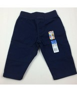 Garanimals Boys Navy Blue Infant Baby Twill Pants 3-6 Mos Months - £13.56 GBP
