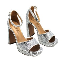 Wild Pair Hendryx Platform Bling Sandals | Sparkling Women&#39;s Shoes - £21.67 GBP