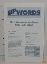 Milton Bradley 1997 Up words replacement Instructions piece part - $4.91
