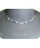 Harley Davidson Black Wool Felt Cowboy Hat Crushable Water Repellent Medium - £26.57 GBP