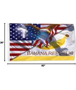 Banana Flag Christian Eagle American Flag Banner Outdoor Indoor Decorati... - $239.46 MXN