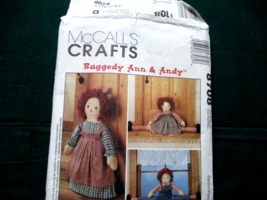 McCall's Raggedy Ann Sewing Patterns 2- 16" Draftbusters & a 22" Doorstop $5 - £3.93 GBP