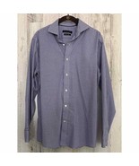 Tommy Hilfiger Shirt Mens Size 15.5 33/32 Purple Gingham Supima Slim Fit... - £10.80 GBP