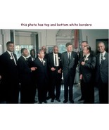 MARTIN LUTHER KING JR &amp; JOHN F KENNEDY AT WHITE HOUSE AUGUST 1963 PHOTO - $163.78 MXN