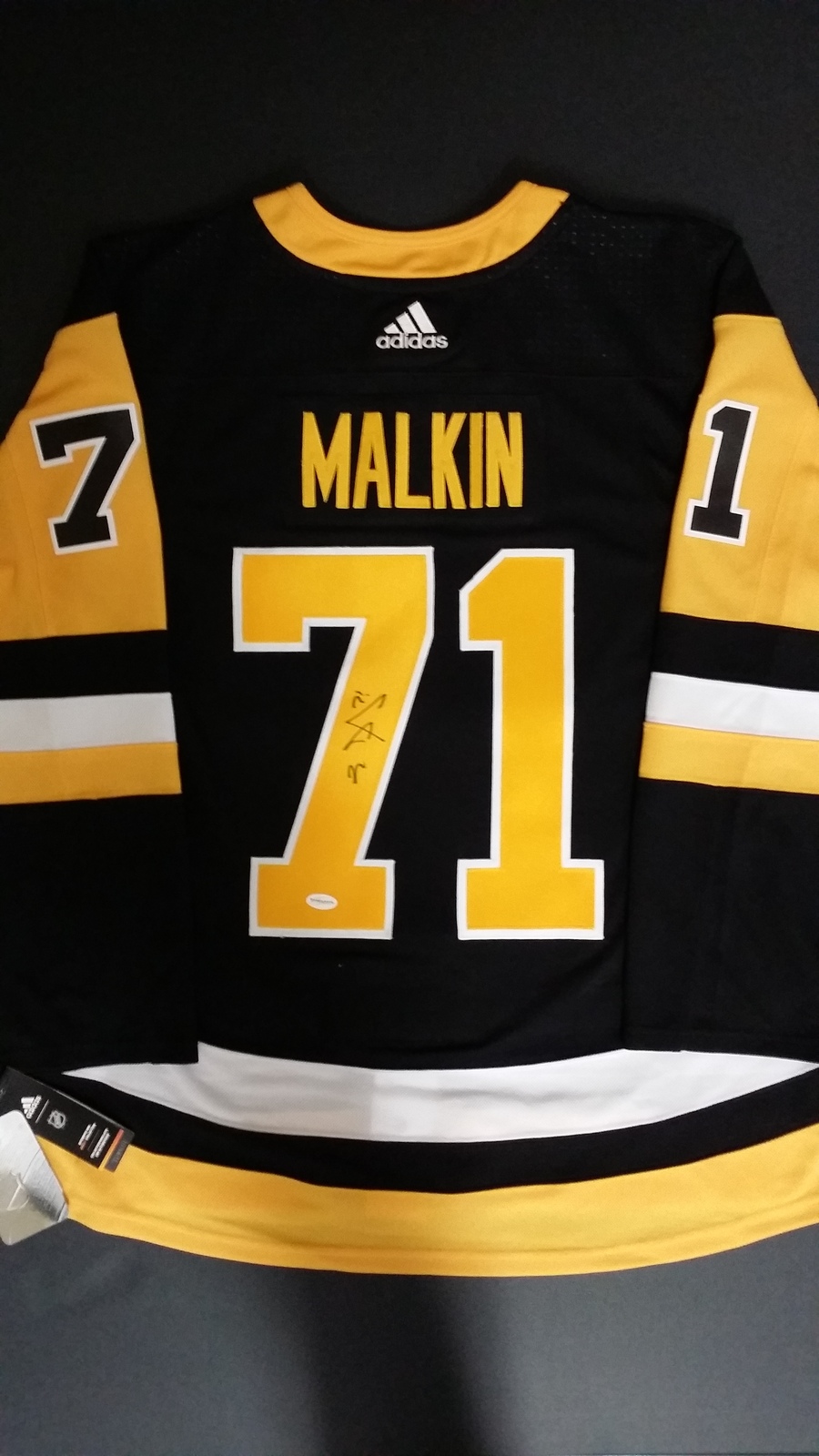 Primary image for Evgeni Malkin Autographed Pittsburgh Penguins Adidas Authentic Jersey (TSE COA)