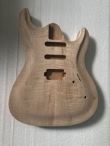 Unfinish Electric Guitar Body Carved Top Body With Flame Maple Top - £135.31 GBP