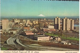 Post Card 4x6 Used Eisenhower 8c Downtown Portland Oregon Postmarked 1973 - £5.42 GBP