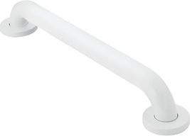 Moen R8912W Bathroom Safety 12-Inch Stainless Steel Bathroom Grab, Glacier White - £26.85 GBP