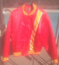 Vintage 90s US Marines Korps Usmc Satin Jacke Rot Militär Bomber Veteran... - $52.72