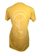 Aloha Ginger Beer Tee Women&#39;s Size Small Mustard Yellow Next Level Apparel - £7.73 GBP