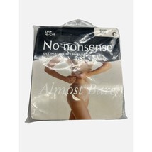 No Nonsense Almost Bare Lace Hi Cut Panty Sheer Pantyhose Size C Midnigh... - $8.14