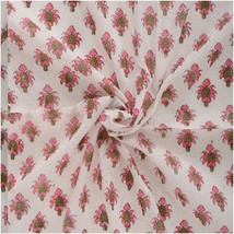 Ethnic Blooms: Handmade 100% Cotton Running Fabric - 3 Yard - £54.08 GBP