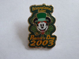 Disney Trading Broches 20378 DLR - St.Patrick&#39;s Jour 2003 (Mickey) - £11.12 GBP
