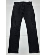 Levis 514 Charcoal Black Stretch Jeans Men Size 30x30 (Measure 29x29) - $16.70