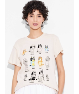 Bluey Women's Short Sleeve Grid Graphic Tee Shirt X-LARGE Tan Bluey Char... - $297.40 MXN Bluey Women's Short Sleeve Grid Graphic Tee Shirt X-LARGE Tan Bluey Char... - $297.40 MXN