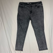 High Rise Jegging Black Gray Wash Women’s 22W Fitted Colored Denim Pants... - $29.70