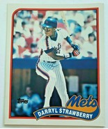 1989 Topps Darryl Strawberry Baseball Duo-Tang School Paper Pocket Folde... - £7.95 GBP
