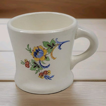 Vtg Homer Laughlin Restaurant Ware Coffee Mug Floral West Virginia 1950s - $12.14