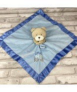 Carter&#39;s Teddy Bear Plush Lovey Security Blanket Blue One of a Kind 16&quot; ... - £13.74 GBP