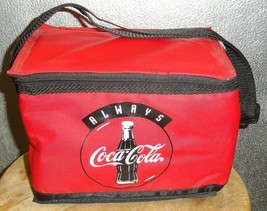 Coca Cola Insulated Soft Lunch Box 1997 Vintage NEW! Red White Black Lunchbox - £19.98 GBP