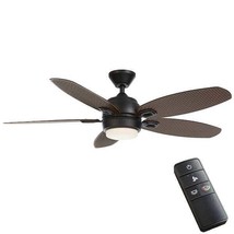 Home Decorators Collection-Daniel Island 52in LED Ceiling Fan w/Light Kit/Remote - £102.86 GBP