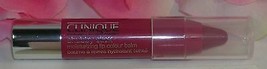 New Clinique Moisturizing Lip Balm Chubby Stick 07 Super Strawberry Lip Color - £9.03 GBP